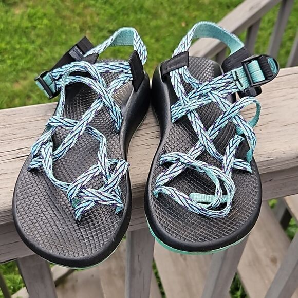 Chaco ZX/2 J105490 Dagger blue green hiking sandals size 8 - Picture 2 of 7